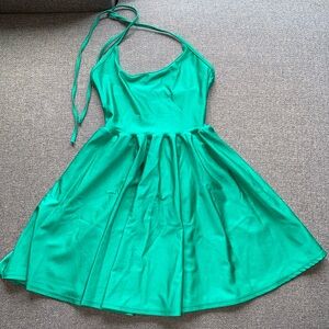 Halter Disco American Apparel Mini Dress